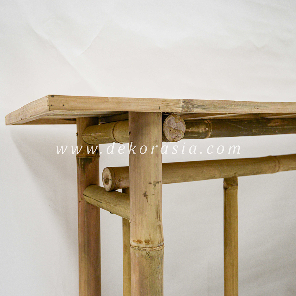 Bamboo Console Table, Natural Bamboo Tables Living Room Furniture